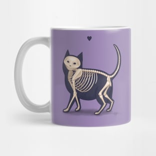 Skeleton Cat Mug